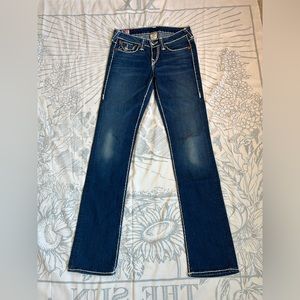 True Religion Billy Super T W27 Large Tag; Thick Stitch